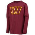 thumbnail image 2 of Youth Burgundy Washington Commanders Primary Team Logo Long Sleeve T-Shirt, 2 of 3
