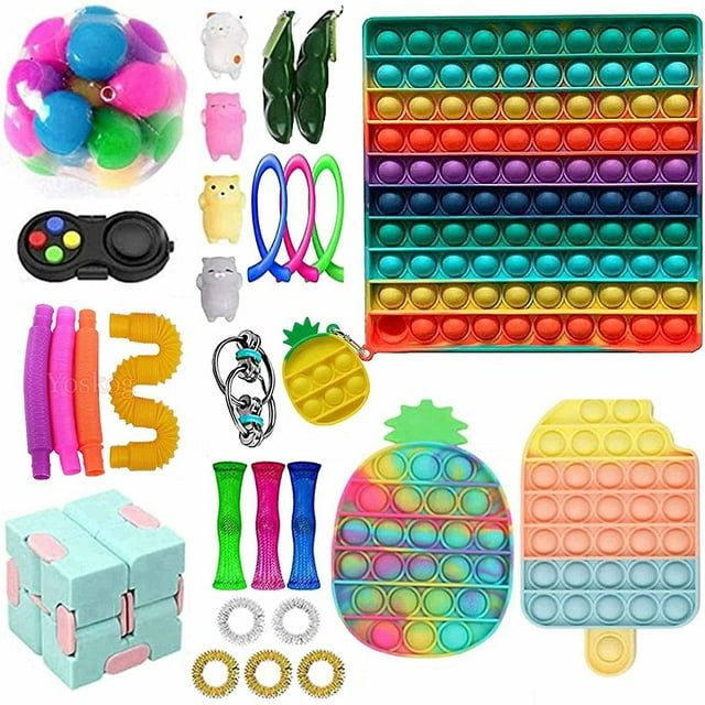 Juguete sensorial Push Bubble Fidget para aliviar el estrés del autismo