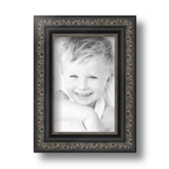 ArtToFrames 24x24" Antique Black Picture Frame, Black Wood Poster Frame, with Regular Acrylic (FBPL-5106)