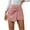 Pink, variant on Uaswgudfs Women's Knotted Front Asymmetrical Hem Casual Shorts - Structured Fabric Tailored Fit with 4” Inseam Black S