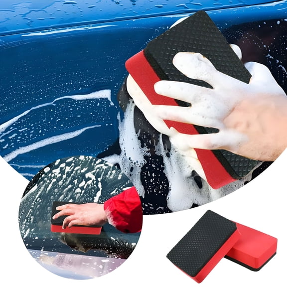 RAGUPEL 2-Pack Synthetic Clay Bar Pad for Car Detailing, Dual-Sided Speed Clay Block Sponge to Remove Stubborn Dirt & Road Grime