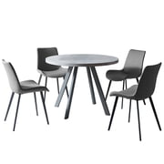 Round Dining Table Set, Mid Century Modern Round Dining Table 35 INCH, Leisure Coffee Table, Saving Space