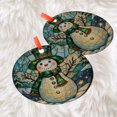 thumbnail image 3 of Snowman Ornament, Winter Holiday Decor, Festive Tree Decoration, Unique Gift Idea, Seasonal Charm, Cute Snowman Art, Holiday Keepsake, Xmas Tree Hanging Decoration, Seasonal Gift I, 3 of 5
