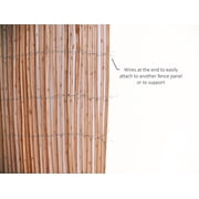 Backyard X-Scapes Natural Willow Rolled Panel Fence Natural 96 in L x 72 in H