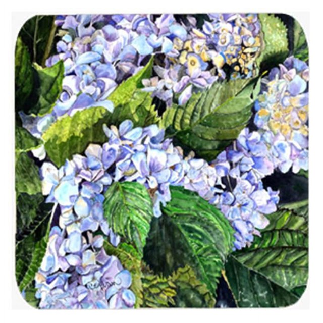 Carolines Treasures 8730FC Sous-Verres en Mousse Hortensia- Set de 4