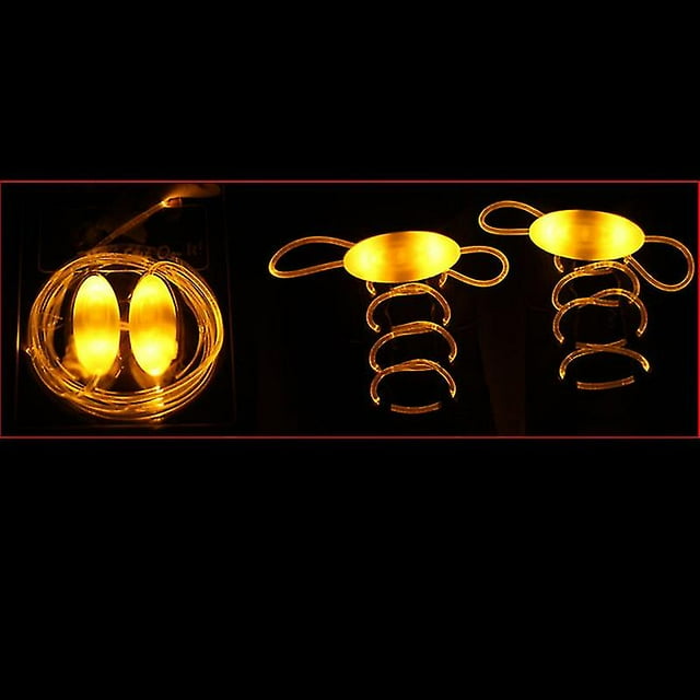 1 Pair Fashion Led Luminous Shoelace Toy Accessories Glow In The Dark Improve