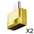 thumbnail image 1 of Adaptador USB tipo C con soporte TF OTG - Diseño elegante 2 piezas, 1 of 8