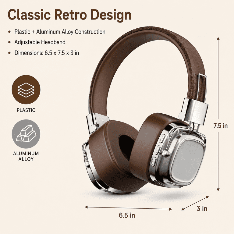 Wireless Bluetooth Over-Ear Headphones with Foldable Design photo 4