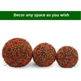 thumbnail image 7 of IDEALHOUSE 40CM Red Artificial Rose Flower Ball 2 Pack, Hanging Topiary Plant Balls with Chain, Faux Rose Floral Decor, Decorative PE Sphere, Wedding, Party, Home, Balcony, Outdoor, 7 of 7