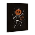 thumbnail image 2 of Stupell Industries Cottage Hello Boo Halloween Smiling Skeleton Canvas Art, 16 x 20, by Loni Harris, 2 of 7