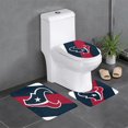 thumbnail image 1 of Juego de 3 alfombras de baño del equipo Texans Alfombra antideslizante para baño de 31,5 x 20 pulgadas, 1 of 7