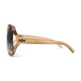 thumbnail image 4 of Womens Extra Oversized Round Designer Fashion Exposed Lens Butterfly Sunglasses Peach Smoke, 4 of 4