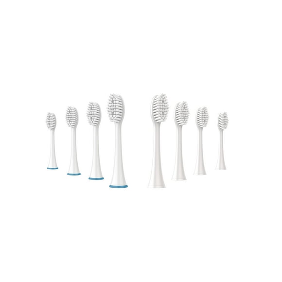 Pursonic Têtes de Brosse de Rechange Standard pour Dazzlepro Elements Brosse à Dents & AquaSonic Noir, AquaSonic Vibe, AquaSonic Duo pro, AquaSonic Black Series pro (8 Pack)