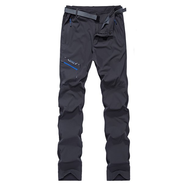 Pantalones de esquí Soft Shell a prueba de viento para otoño e invierno, pantalones de secado rápido gruesos con forro polar para hombre, pantalones de carga de polar para exteriores para hombre