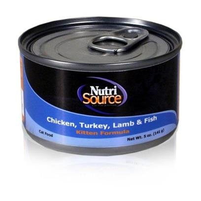 Tuffies Pet Food Tuffies Pet Nutrisource Cat/Kitten Chicken/Turkey/Lamb/Fsh 1 Tuffies Pet Nutriso Canned Food