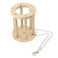 thumbnail image 2 of BELOVING Functional Practical Guinea Pig Bowl Feeder Rabbit Natural Wooden Hay Grass Rack, 2 of 10