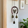 thumbnail image 6 of Wind Chimes Outdoor Metal | Horseshoe Shape Garden Wind Chime | Home Decor, Melodious Sound, Bronze Color, Durable Small Bells, 13.8 in, Gift Idea, 6 of 6