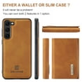 thumbnail image 2 of Case for Samsung Galaxy S24 Plus, Wallet Phone Case with Detachable Card Holder for Samsung Galaxy S24 Plus Kickstand Magnetic 2 in 1 Design Case, Premium PU Leather Shockproof Protective Cover, Brown, 2 of 9