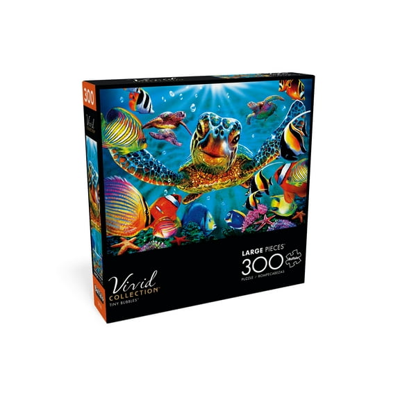 Buffalo Games Vivid Collection Tiny Bubbles 300-Piece Interlocking Jigsaw Puzzle for Adults Ages 14