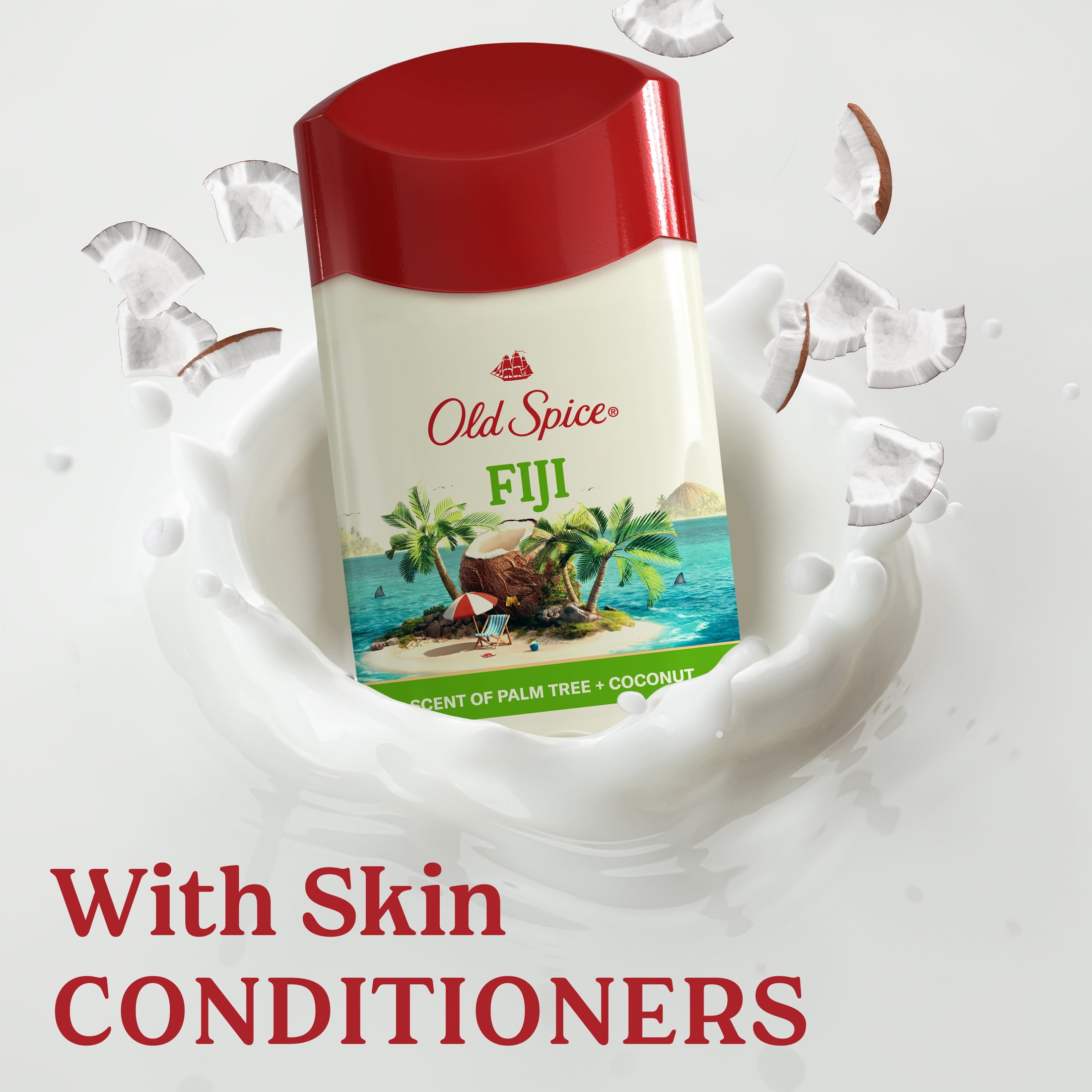 Old Spice Men's Antiperspirant & Deodorant, 24/7 Sweat Protection, Fiji with Palm Tree, 2.6 oz
