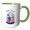 Green/White, variant on 3drose, Happy Chuseok Traditional Holiday Design, 11oz Mug