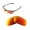 Fire Red Mirror Coated - Non Polarized, variant on Walleva Clear Non-Polarized Replacement Lenses for Maui Jim Kanaha Sunglasses