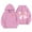 1#Pink, variant on Kiijoy Girls Hoodie Bow Print Hooded Sweatshirt Cute Soft Casual Pullover Top