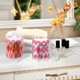 thumbnail image 4 of Yayeee 2 Pack Qtip Holder Bathroom Cotton Swab Canister with Lid Clear Dispenser Set, Heart Geometric, 4 of 6
