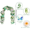 thumbnail image 3 of fheaev Simulated Vines Multicolor Butterflies Leaf Vines Home Decoration Spring Butterflies Vines 70.8in, 3 of 6