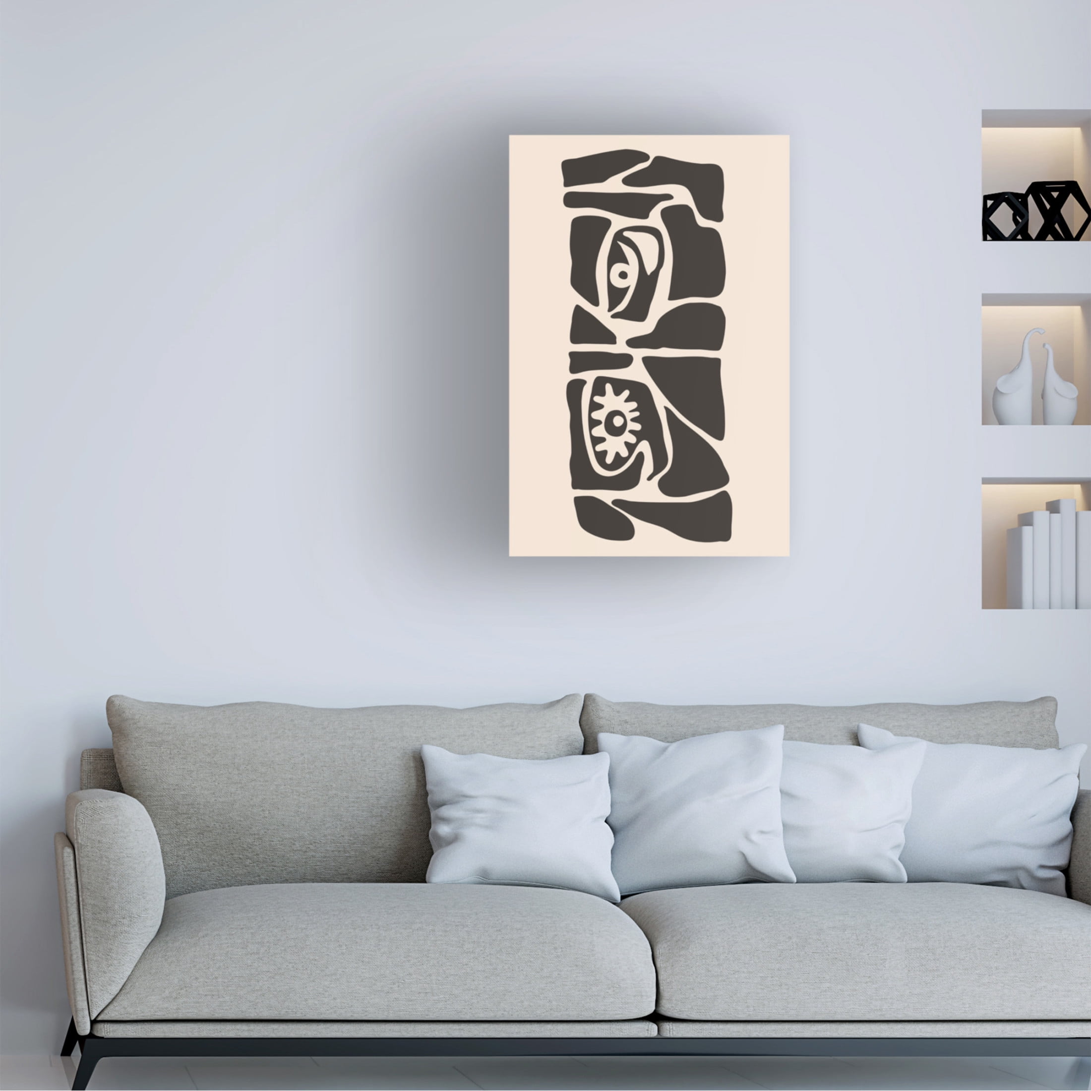 Trademark Fine Art jay stanley Abstract Face Series 6 Canvas Wall Art