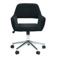 thumbnail image 4 of Homy Casa Swivel Task Chair with Ergonomic Design, Height Adjustable For Home Office, Bedroom, Black, 4 of 6