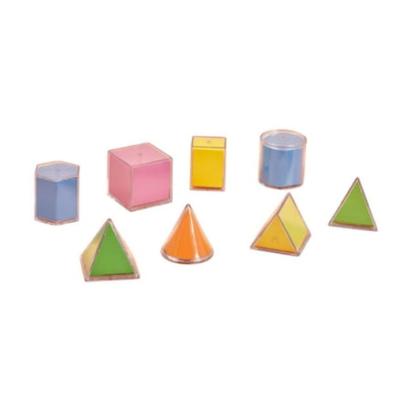 LeeQinersw Geometric Solids Manipulatives Surface Area Volume Demonstrator Geometric Shapes 8 pieces