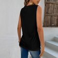thumbnail image 6 of gakvbuo Plus Size Summer Tank Tops For Women 2023 Trendy Women's Sleeveless Solid Sexy V-neck Casual Fashion Loose Tank Top, 6 of 6