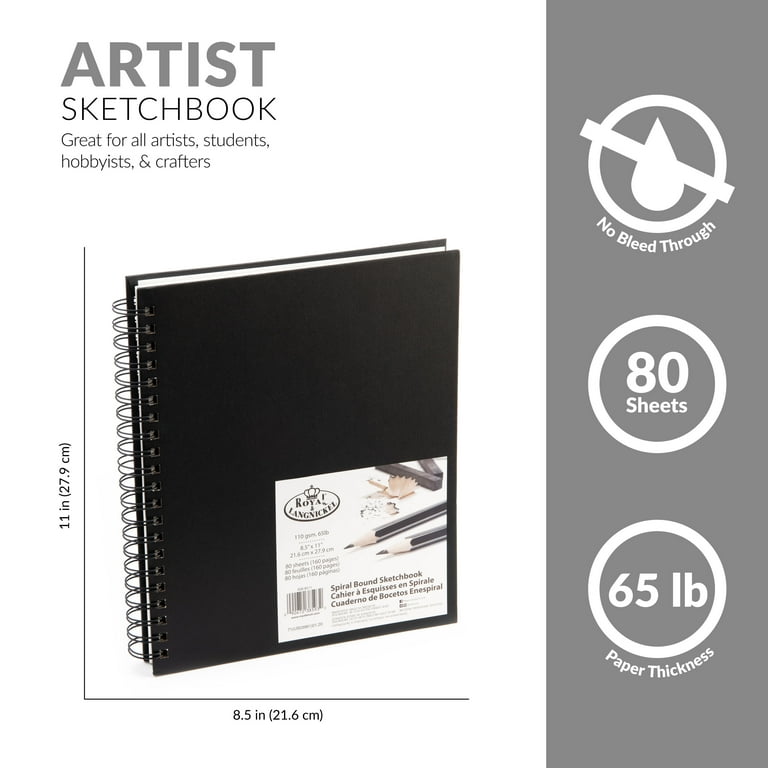 Royal & Langnickel Spiral Bound Hardcover Sketchbook Royal & Langnickel Spiral Bound Hardcover Sketchbook
