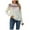 White, variant on IROINNID Womens Sweater Round Neckline Pullover Sweater Print Leisure Short Length Long Sleeve Retro Knitting Sweater