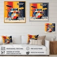 thumbnail image 4 of Designart "Groovy Drumming I" Food & Beverage Framed Wall Art - Yellow Fruits Living Room Framed Canvas Art, 4 of 6