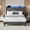 Grey, variant on EDTara Bed Frame with Charging Station and LED Lights, Modern Platform Bed with Wooden Slats, Upholstered Headboard, No Box Spring Needed, Easy Assembly