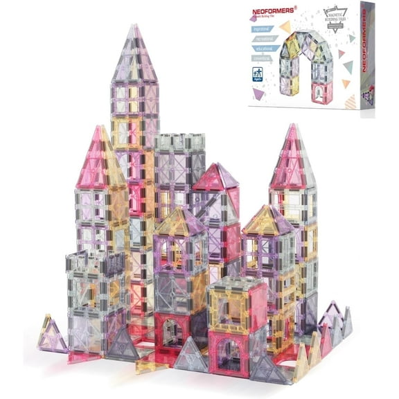 NEOFORMERS 3D Building Magnetic Tiles. 40 Piece Pack