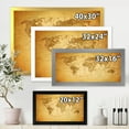 thumbnail image 4 of Designart 'Ancient World Map X' Vintage Framed Art Print, 4 of 4
