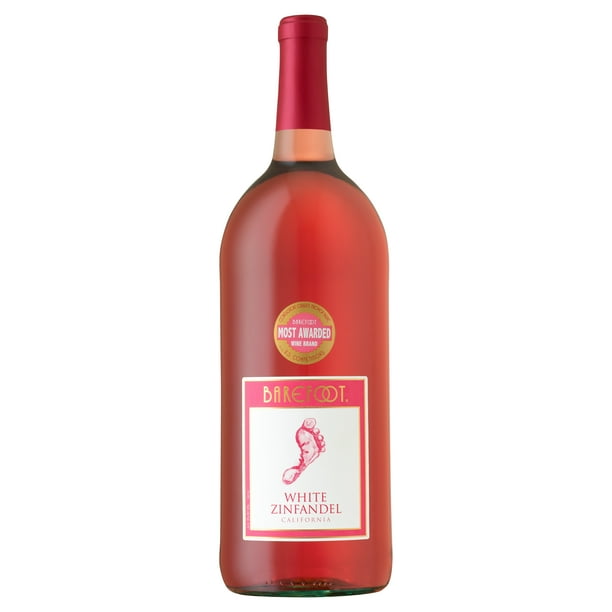 Barefoot White Zinfandel Rose Wine 1.5 L