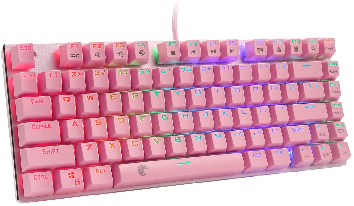 HUO JI E-Yooso Z-88 RGB Mechanical Gaming Keyboard, Blue Switches, 60% Compact 81 Keys Hot Swappable for Mac, PC, Cute Walmart Canada HUO JI E-Yooso Z-88 RGB Mechanical Gaming Keyboard, Red Switches, USB Wired