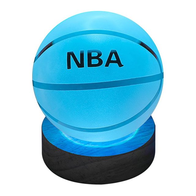 3d Glowing Crystal Ball Night Light Ornament Creative Coloful Night Scene Lamp With Base For Home Decor Gift
