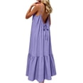 thumbnail image 5 of LIaqionyy Women's Maxi Dress Boho Adjustable Spaghetti Strap Beach Long Dresses Flowy Casual Sleeveless Sundress, 5 of 7
