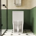 thumbnail image 4 of White Comfort Height One-Piece Toilet 1.1/1.6 GPF Elongated CUPC WaterSense+Soft Close Seat, 4 of 10