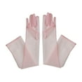 thumbnail image 1 of Guardoinrt Gauze Sheer Gloves For Vintage Weddings Operas Banquets Stand Out Suitable For Most Occasions These pink 55cm, 1 of 6