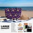 thumbnail image 5 of Honeii Mardi Gras and Donuts for Tote Bag with Adjustable Strap,Beach Bag, Waterproof Sandproof Beach Tote Bag, Large Capacity Foldable Beach Bags, 5 of 7