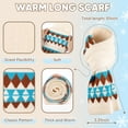 thumbnail image 2 of COOPLUS 3 PCS Winter Hat Scarf Gloves Set, Long Scarf Neck Warmer Beanie with Pom Pom Touchscreen Gloves Set Winter Gifts for Adults Children, 2 of 7