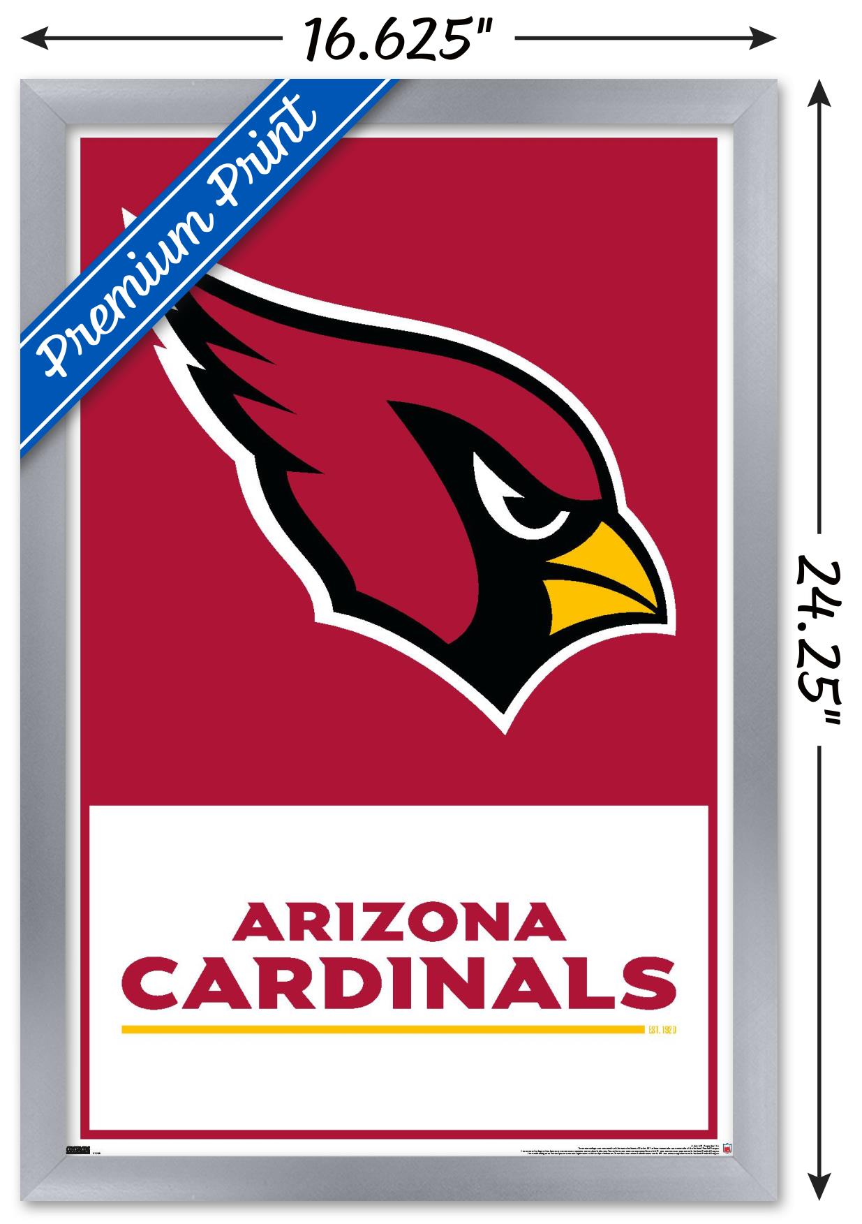 NFL Arizona Cardinals - Logo 21 Wall Poster, 14.725" x 22.375", Framed