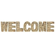 Benzara Pleasing MDF 'WELCOME' Mapped Accent, Multicolor , Set of 7