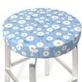 thumbnail image 3 of Haiem Daisies Flowers Cushion Round Bar Chair Seat Cover Bar Chair Cushion Covers Elastic Washable Bar Chair Cover,Protects from Scratches and Stains-12 inch, 3 of 7